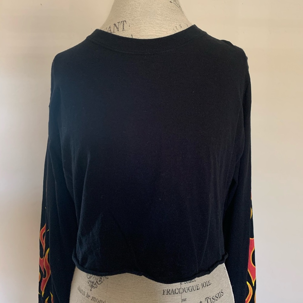 Cropped flames tee - Picture 3 of 6